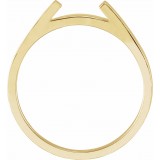 14K Yellow Matching Band for 6 mm Round Engagement Ring photo 3