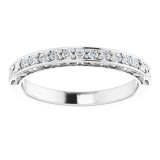 14K White 1/6 CTW Diamond Matching Band photo 3